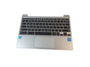 New Samsung Chromebook XE500C12 Laptop Silver Palmrest Keyboard Touchpad