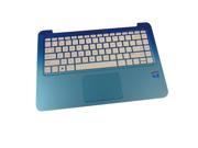 New HP Stream 13 C Laptop Palmrest Keyboard Touchpad Blue