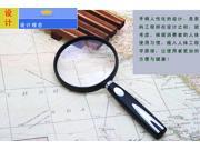 Handheld Magnifying Glass G 888 050 Reading Map Book Travel Magnifier Loupe Led lights 15.0x5.2x1.5cm