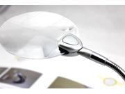 Mangnifier Loupe G 818 110 108mm Metal Hose Stand Destop Reading Lens Clamp 38x10.8x3.9cm