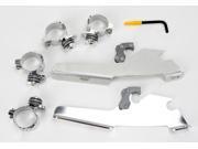 Memphis Shades Trigger Lock Mount Kit for Batwing Fairing and Fats Slim Windshields Polished American VTwin MEM8976
