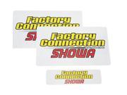Factory Connection Fork Shock Decal Set SHOWA FCSHOWADCLSET