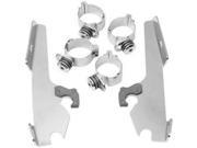 Memphis Shades Trigger Lock Mount Kit for Batwing Fairing Polished American VTwin MEK1983 MEK1983