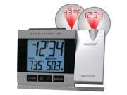 LA CROSSE TECHNOLOGY WT 5220U IT CBP Atomic Projection Alarm Clock with Indoor Outdoor Temperature
