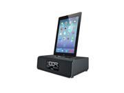 iHome iDL43B iPad iPhone iPod Dual Charging FM Clock Radio with Lightning Dock