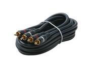 Steren 254 235BL Dual Rca Stereo Cables 75Ft