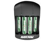 RAYOVAC PS134 4B GEN Value Charger with 2 AAA 2 AA Ready to Use Rechargeable Batteries