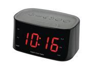 SYLVANIA SCR3128 BLACK 1.2 Dual Alarm Clock Radio Black