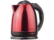 BRENTWOOD KT 1785 1.5 Liter Red Stainless Steel Electric Cordless Tea Kettle