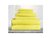 Bamboo Fiber 6pc Towel Set Yellow