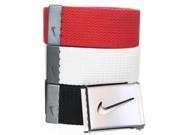 Nike Golf Men s 3 in 1 Web Pack Cotton Belts One Size Fits Most