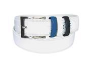 Beverly Hills Polo Club Dot Graphic Nappa Leather Belt