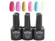 2014 New Perfect Summer Gel Polish 10ml pc 6pcs Mix Rainbow Color UV Gel Nail Polish Nail Beauty Products