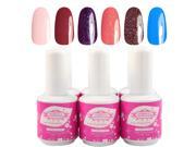 2014 New Perfect Summer Gel Polish 15ml pc 6pcs Mix Rainbow Color UV Gel Nail Polish Nail Beauty Products