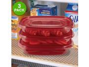 Rubbermaid Set of 3 TakeAlongs 4 Cup BPA Free Food Storage Containers