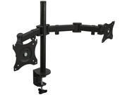 Mount It! New Dual LCD Monitor Desk Mount Stand Heavy Duty Fully Adjustable fits 2 Two Screens up to 27