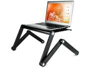 MI 7210 Mount It! Premium Height Adjustable Vented Table Computer Desk Portable Bed Tray Book Stand Multifunctional Ergonomic Design Dual Layer Tabletop La
