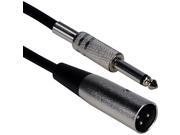 QVS XLRT M06 6Ft Xlr Male To 1 4 Audio Cable