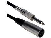QVS XLRT M10 10Ft Xlr Male To 1 4 Audio Cable