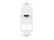 Decorex Insert 2 port andHDMI for High Definition A V White