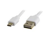 Devicewear USB MICRO3 WHT Reversible Micro USB Charge Sync Cable White