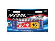 RAYOVAC 815 16LTJ AA Alkaline Batteries 16 pk