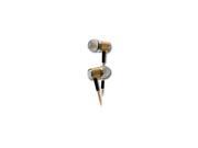 SENTRY HS401 PREMIUM STEREO EARBUDS WITH IN LINE MIC GOLD BLACK