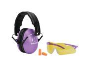 Walkers GWP YWFM2GFP PUR Youth Women s Folding Muff with Glasses Plug Combo Kit Purple