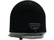 WINEGARD GM 6035 Carryout R G2 Automatic Portable Satellite TV Antenna with Power Inserter Black