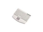 SolidTek KB 540U White USB Wired Mini Keyboard with Built in TouchPad