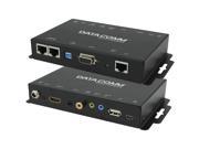 Datacomm Electronics 46 0330 Rs Arc Hdbaset tm Hdmi r Extender With Rs 232 Port Audio Return Channel 10.70in. x 6.9