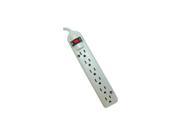 Weltron 6 Outlet Plastic Surge Protector w 15ft Cord