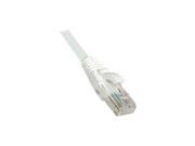 Weltron Cat5E White Patch Cable w Boot