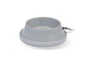 K H Pet Products Pet Thermal Bowl Gray 10.5 x 10.5 x 3