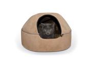 K H PET PRODUCTS 3896 Tan K H PET PRODUCTS KITTY DOME BED UNHEATED LARGE TAN 20 X 20 X 13.50