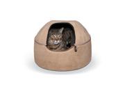 K H PET PRODUCTS 3895 Tan K H PET PRODUCTS KITTY DOME BED UNHEATED SMALL TAN 16 X 16 X 12