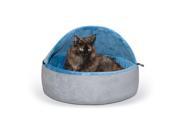 K H PET PRODUCTS 2998 Blue Gray K H PET PRODUCTS SELF WARMING KITTY BED HOODED LARGE BLUE GRAY 20 X 20 X 12.5
