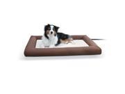 K H PET PRODUCTS 1099 Brown K H PET PRODUCTS DELUXE LECTRO SOFT OUTDOOR HEATED PET BED LARGE BROWN 34.5 X 44.5 X 4.5