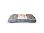 K H PET PRODUCTS 7201 Brown Blue K H PET PRODUCTS VINTAGE CLASSIC PET BED GENUINE LOGO SMALL BROWN BLUE 28 X 38