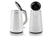 NUTRICHEF Nutrichef Electric Kitchen Kettle Cordless Water Boiling Hot Pot White