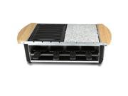 NUTRICHEF Nutrichef Raclette Grill Two Tier Party Cooktop Stone Plate Metal Grills