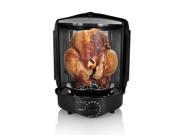 NUTRICHEF Nutrichef Vertical Countertop Rotisserie Rotating Oven Black