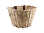 Bicycle Basket Sunlite Front Willow Classic Natural 14x10x8.5 with Straps