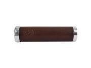 Bicycle Grips Portland Design Works LockOn Bourbon Brown Silver Clamp 130mm