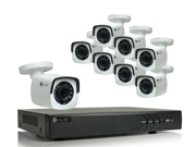 Alibi 8 Camera 1.3 Megapixel 65 IR HD TVI Hybrid Outdoor Video Security System