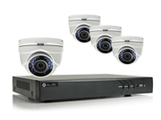 Alibi 4 Camera 1.3 Megapixel 65 IR HD TVI Hybrid Outdoor Video Security System