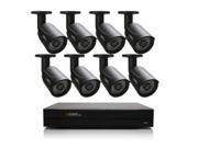 BNC HD 8 CHANNEL HD SECURITY SYSTEM WITH 8 HD 720P CAMERAS QC958 8Y5 2 SKU QC958