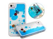 Funny 3D Flowing Creative Floating Liquid Swimming Fish Hard Transparent Case for iPhone 4 4S