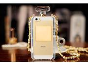 Perfume Bottle Telephone Case Protective Cover with Chain for Samsung Galaxy S4 I9500 Color White