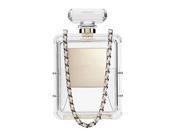 Chanel No. 5 Perfume Bottle Style Case with Chain for for Samsung Galaxy S5 I9600 Color White